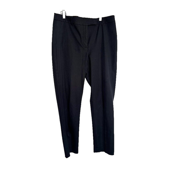 Talbots Women's Size 10 High Waist Straight Leg Pants Black Dress Office NWT - Picture 1 of 7